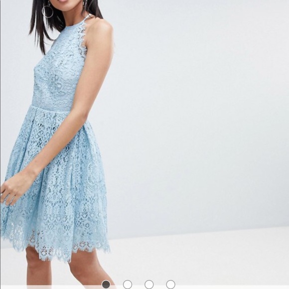 ASOS Dresses & Skirts - ASOS DESIGN Tall pinny prom mini dress in lace